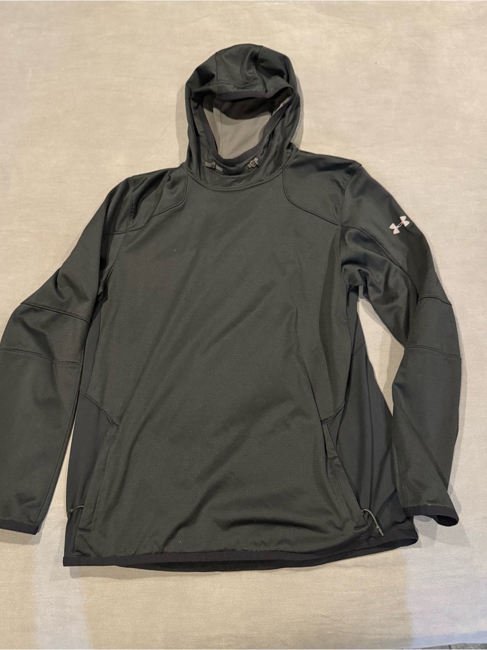 Under Armour Black Hooded Performance Pullover Jacket